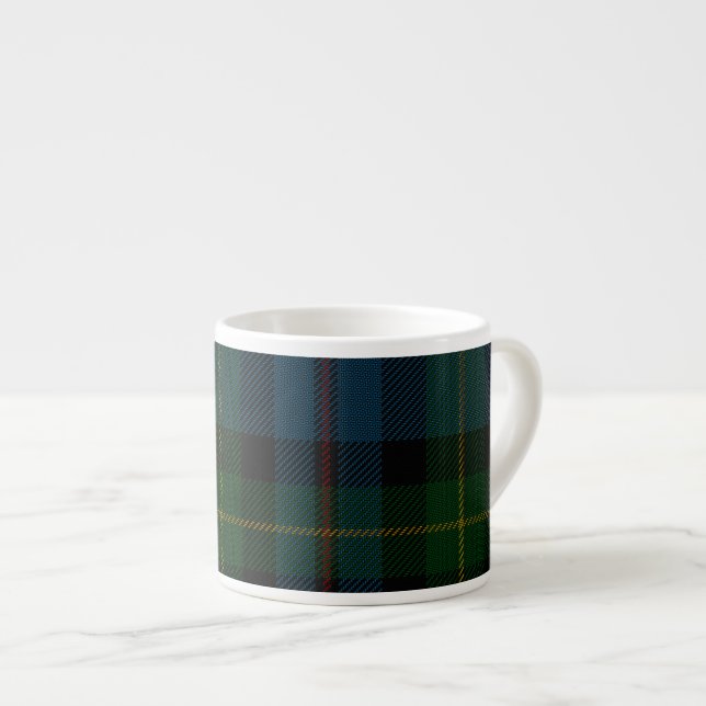 Caneca do café do Tartan de Gordon Huntly do clã (Frente Esquerda)