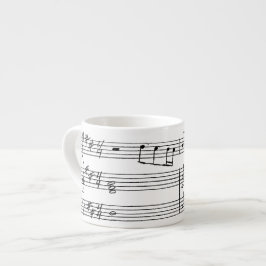 Caneca do café - música escrita mão