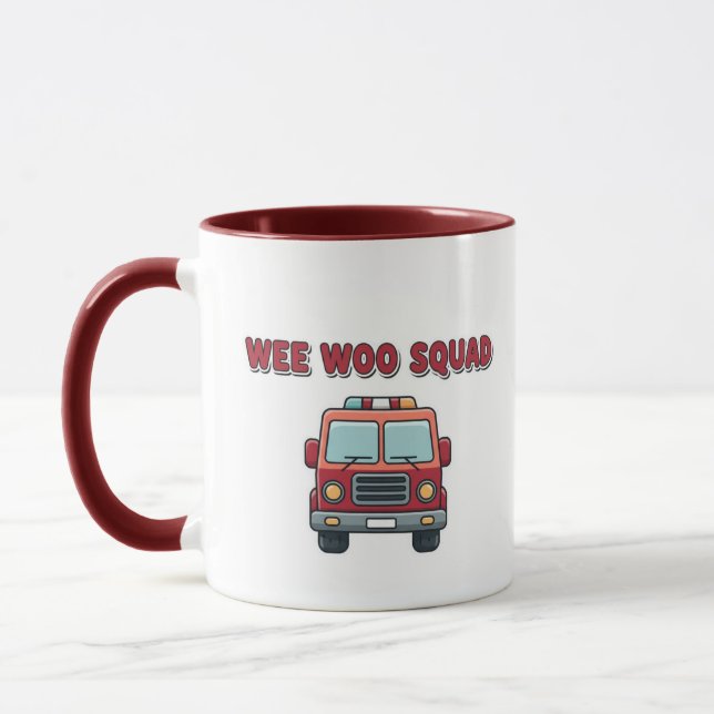 Caneca do Caminhão de Bombeiros Wee Woo Squad - Bo (Esquerda)