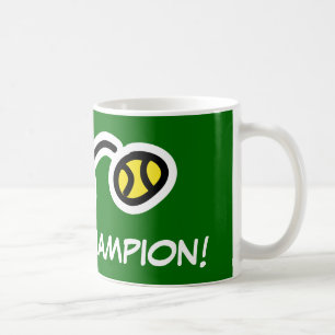 Caneca do campeão do tênis para jogadores e fãs