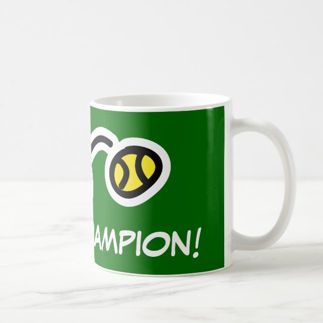 Caneca do campeão do tênis para jogadores e fãs (Direita)