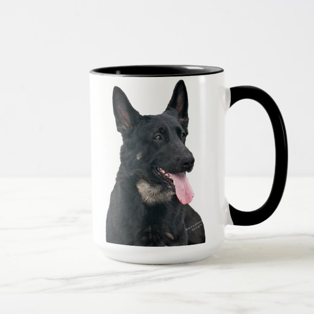 Caneca do cão de german shepherd (Direita)