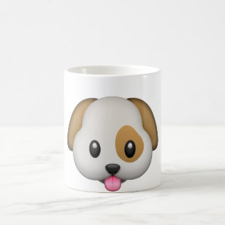 caneca do cão do emoji