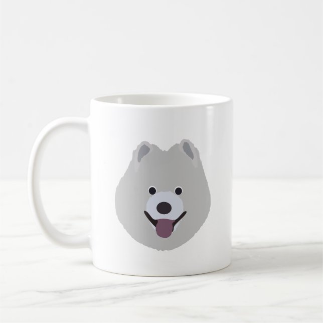 Caneca do cão do Samoyed (Esquerda)