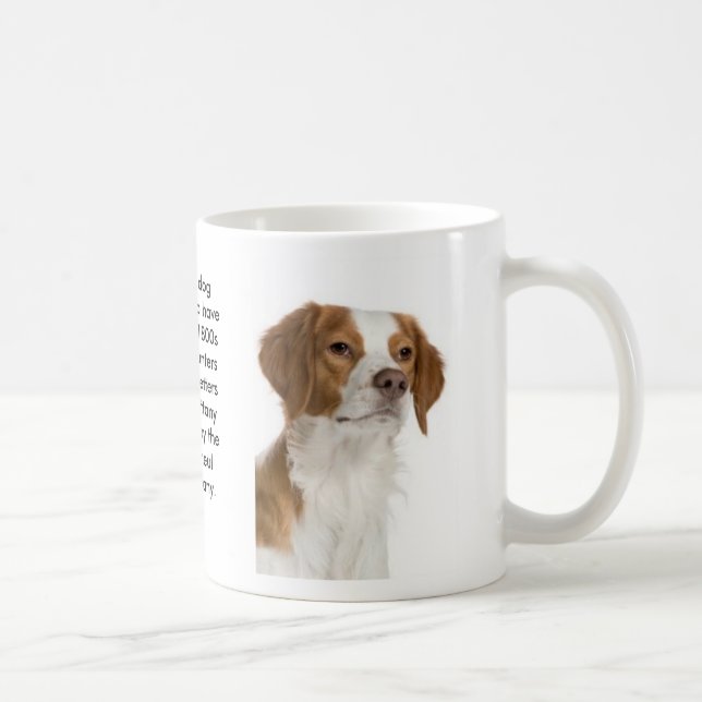 Caneca do cão do Spaniel de Brittany (Direita)