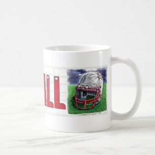 Caneca do capacete de futebol