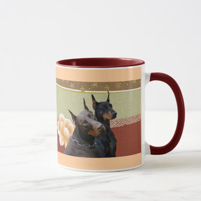 Caneca do casal do Doberman (Direita)