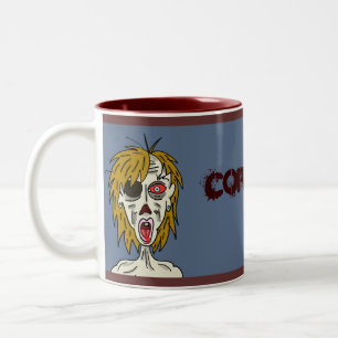 Caneca do casal do zombi