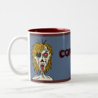 Caneca do casal do zombi