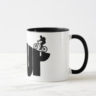 Caneca do cavaleiro da bicicleta do esporte