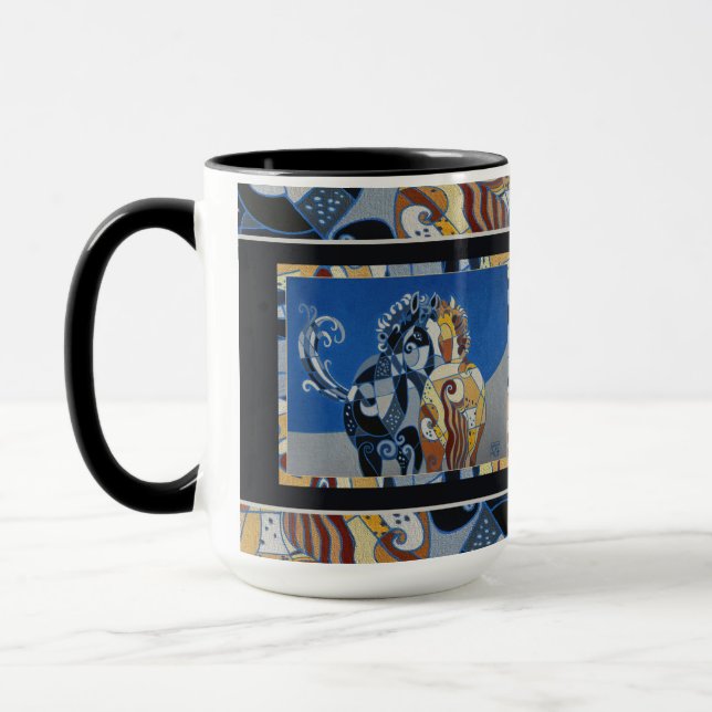 Caneca do cavalo, caneca dobro do cavalo, dois (Esquerda)