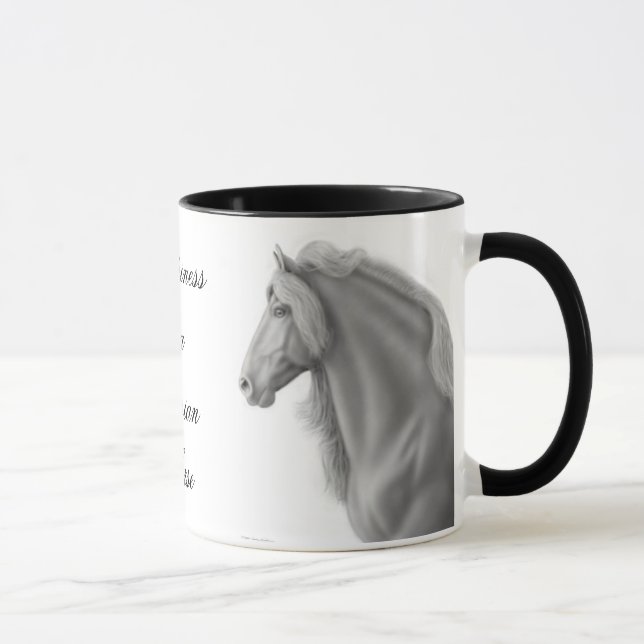 Caneca do cavalo do frisão (Direita)