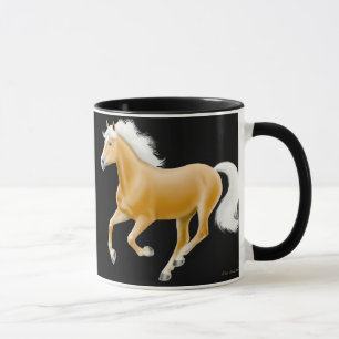 Caneca do cavalo do Palomino de Haflinger