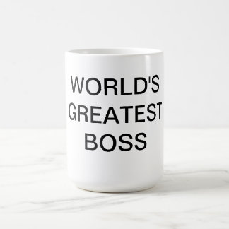 Caneca do chefe do mundo a grande
