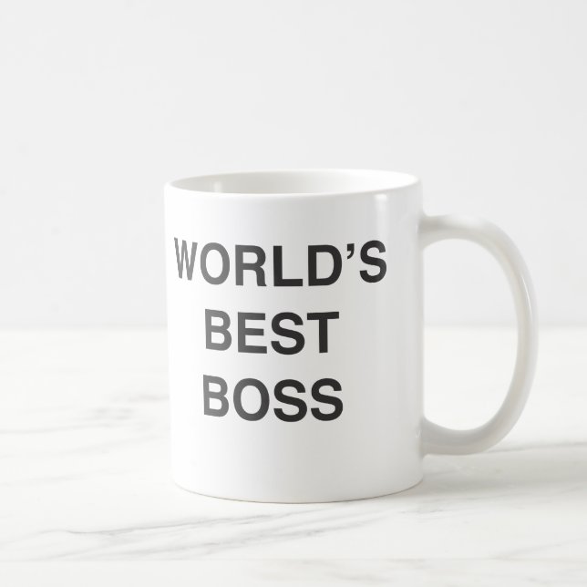 Caneca do chefe do mundo a melhor (Direita)