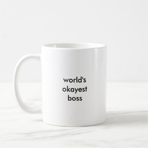 Caneca do chefe do Okayest do mundo (letras