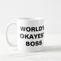 Caneca do chefe do Okayest do mundo (letras
