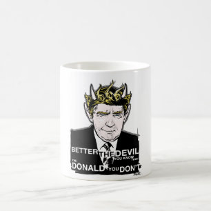 Caneca do chifre do diabo da eleição de Donald