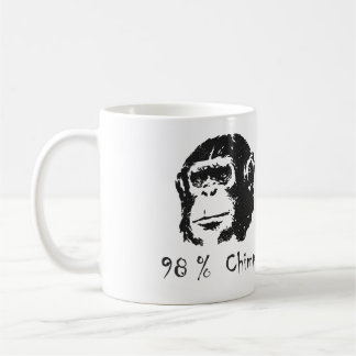 Caneca do chimpanzé de 98 por cento
