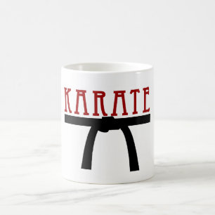 Caneca do cinturão negro do karaté