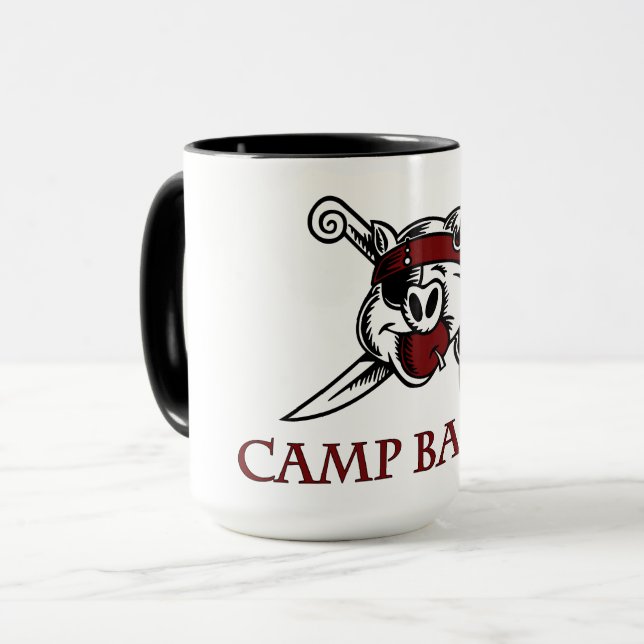 Caneca do clássico do bacon do acampamento (Frente Esquerda)