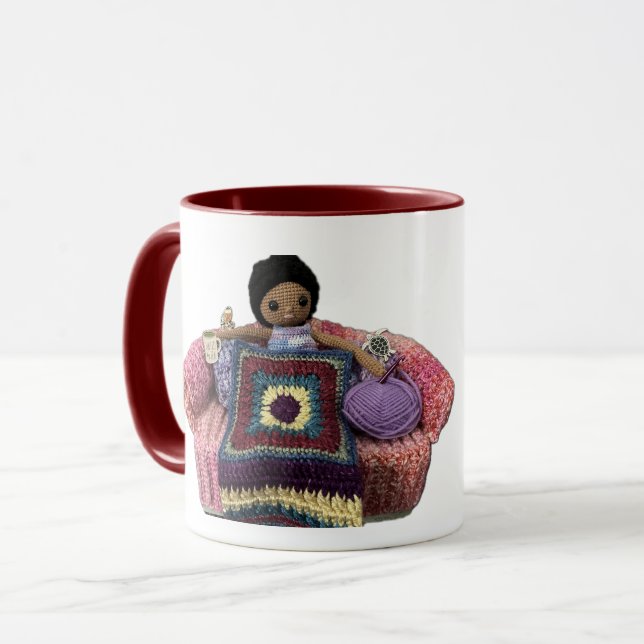 Caneca do Clube de Crochê (Frente Esquerda)