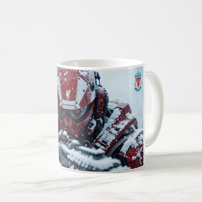 Caneca do clube de futebol de Liverpool (Frente Esquerda)