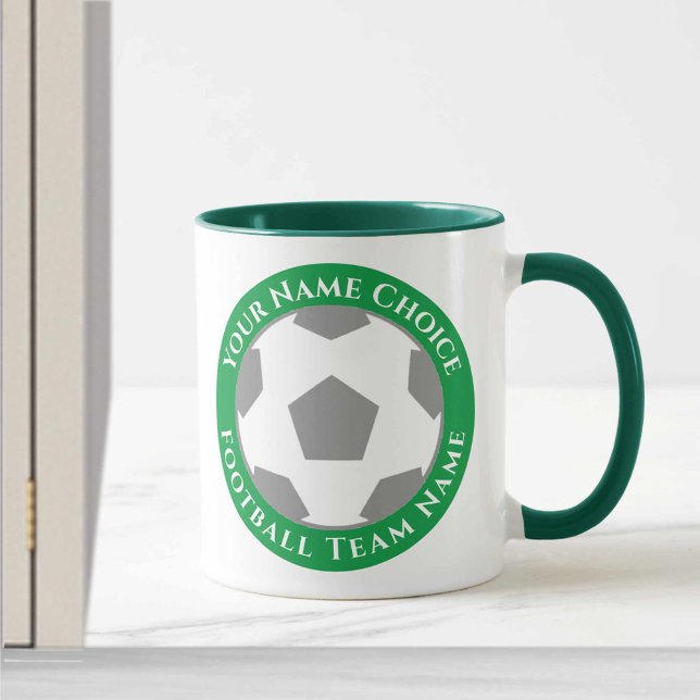 Caneca do Clube de Futebol em Verde (Criador carregado)