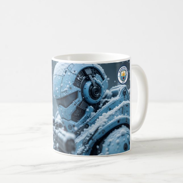 Caneca do clube de futebol Man City (Frente Esquerda)