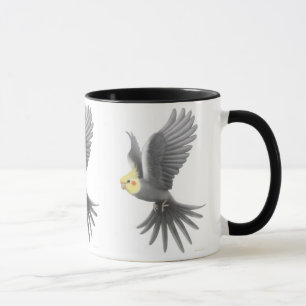 Caneca do Cockatiel do vôo