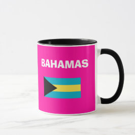 Caneca do código de país de Bahamas - BS
