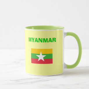 Caneca do código de país do milímetro Myanmar