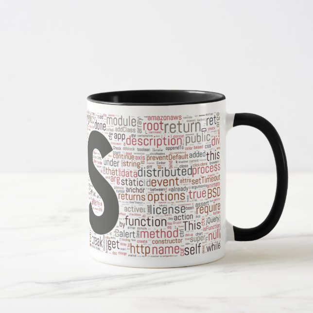 Caneca do código do Javascript (Direita)