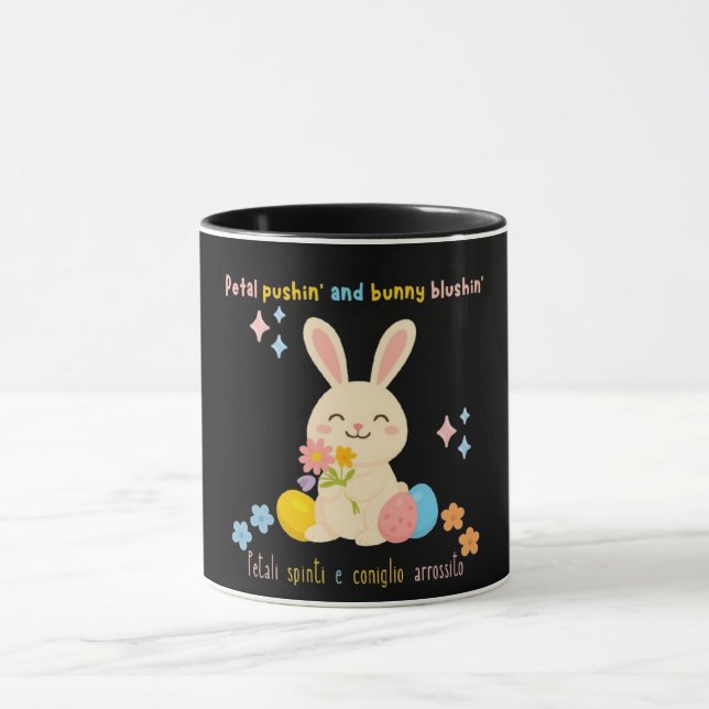 Caneca do Coelhinho da Páscoa Fofinho (Centro)