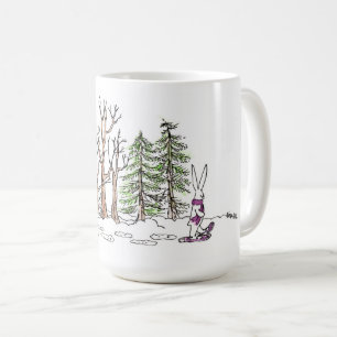 Caneca do coelho de Snowshoeing