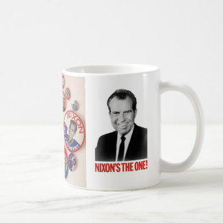 Caneca do coletor do botão de Richard Nixon