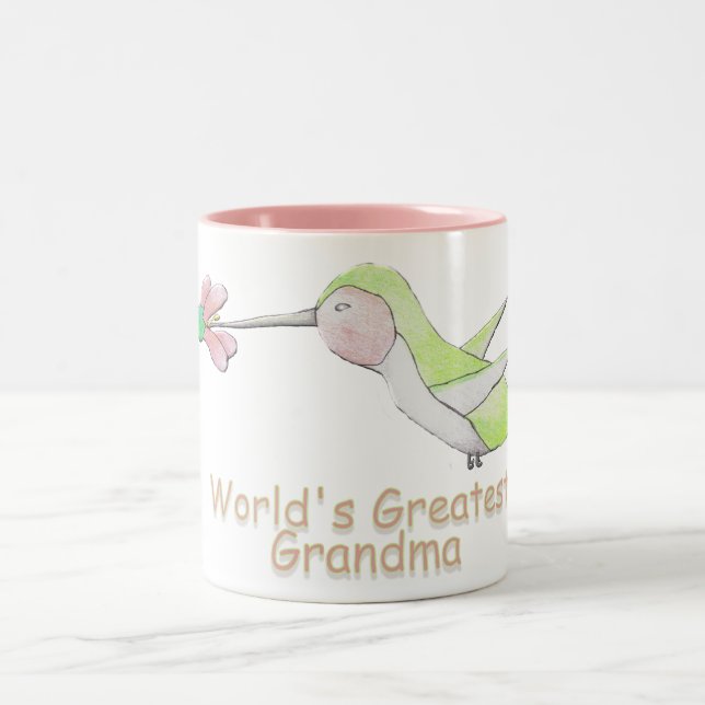 Caneca do colibri da avó do mundo a grande (Centro)