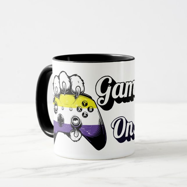 Caneca do Controle do Tiger Paw do Jogo Orgulho Nã (Frente Esquerda)