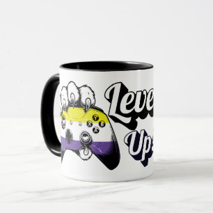 Caneca do Controle Tiger Paw Level Up Orgulho Não 