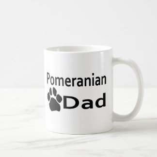 Caneca do copo de café do impressão da pata do pai