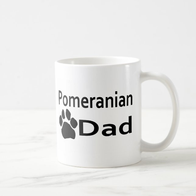 Caneca do copo de café do impressão da pata do pai (Direita)
