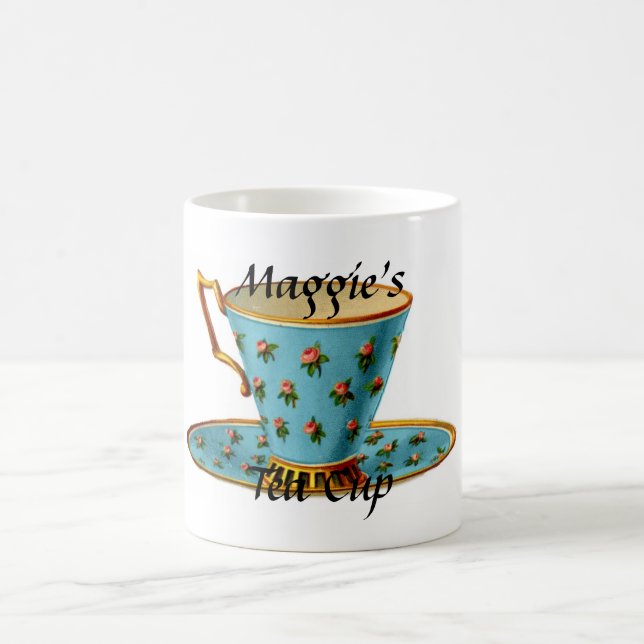 Caneca do copo de chá do vintage (Centro)