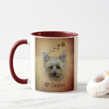 Caneca do copo do cão de Terrier de monte de