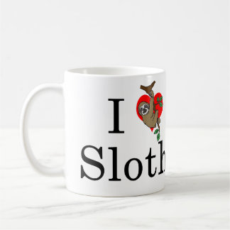 Caneca do coração da preguiça