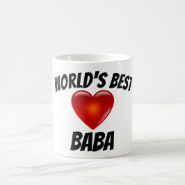 Caneca do coração do babá do mundo a melhor
