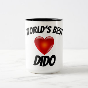 Caneca do coração do Dido do mundo a melhor