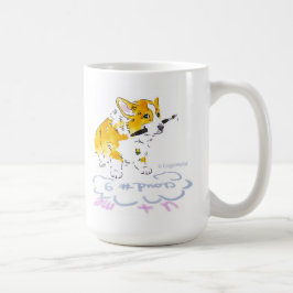 Caneca do Corgi da nuvem 9