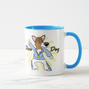 Caneca do Corgi de Galês do Pembroke do disco