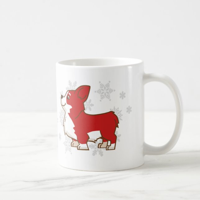 Caneca do Corgi dos feriados de inverno (Direita)