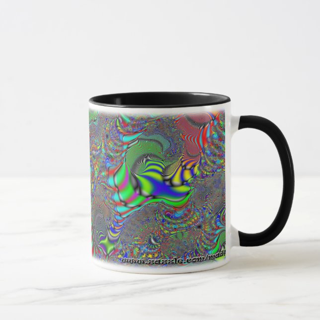 Caneca do costume do Fractal C~16 (Direita)